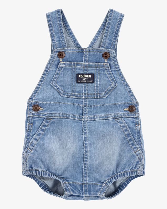 Baby Boys' Denim Overall Romper