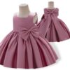 Girls' Party Dress with Bow