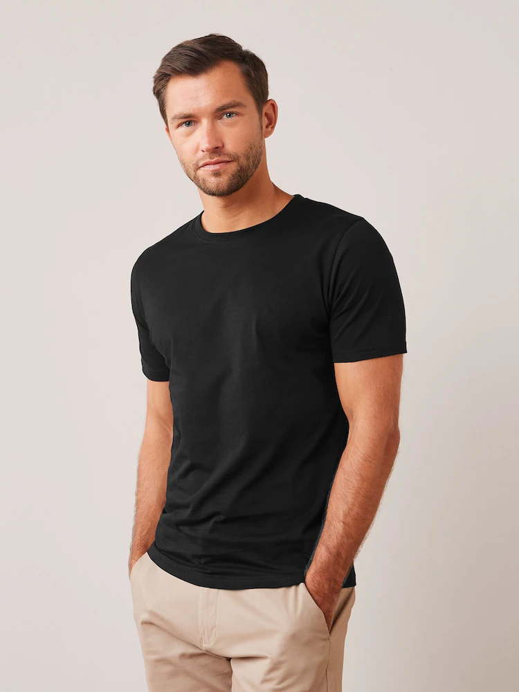 T - Shirts - Men's Slim Fit Cotton Tee