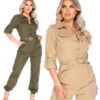 Women's Utility Belted Jumpsuit